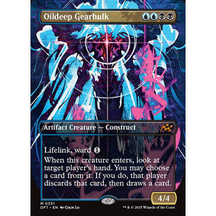 万智牌 乙太漂移 秘稀 油污巨械 Oildeep Gearhulk 英文 平卡闪卡