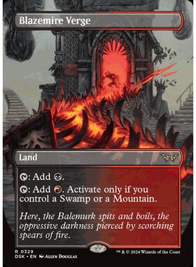 万智牌 暮悲邸 金 焰沼边陲  Blazemire Verge 英文 平卡/闪卡