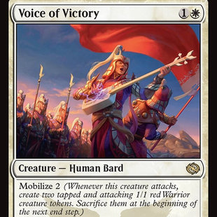 万智牌 鞑契 平/闪/扩画 Voice of Victory 祈胜歌手 TDM异画闪