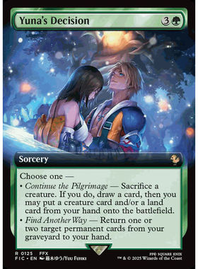 万智牌 尤娜的决断 扩画平/闪 FIC最终幻想 绿色