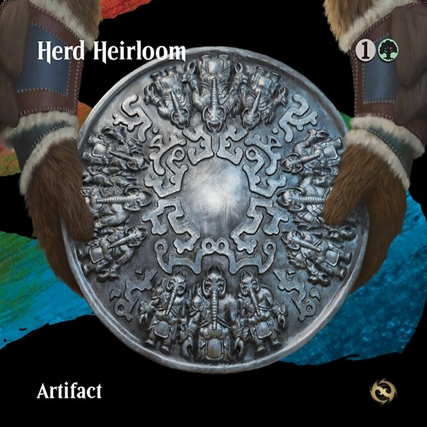 万智牌 TDM 鞑契龙岚录 异画闪 族群传家宝 Herd Heirloom 英文