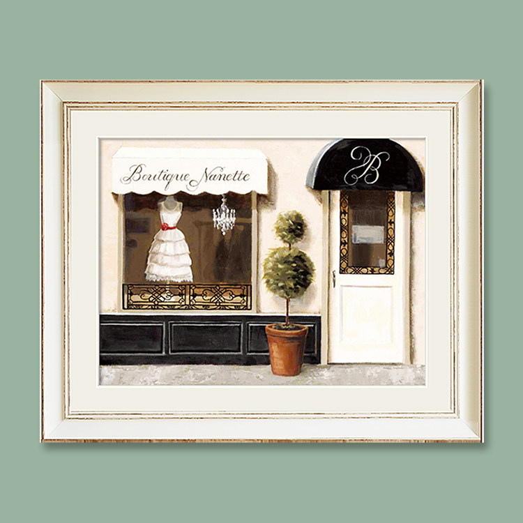 景物陈列组合橱窗卧室衣帽间过道商店咖啡馆服饰店设计室装饰画