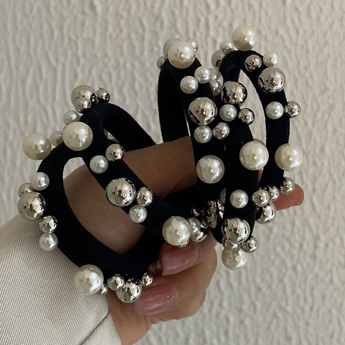 珍珠发圈时尚简约无接缝头绳发绳