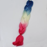 Синий кусок рис розовый красный