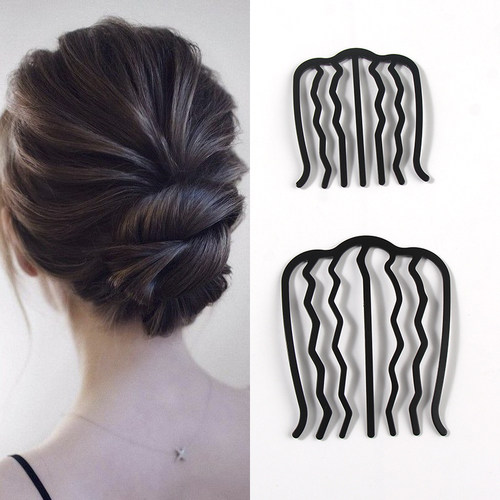 女士丸子头金属无接缝盘发器发梳