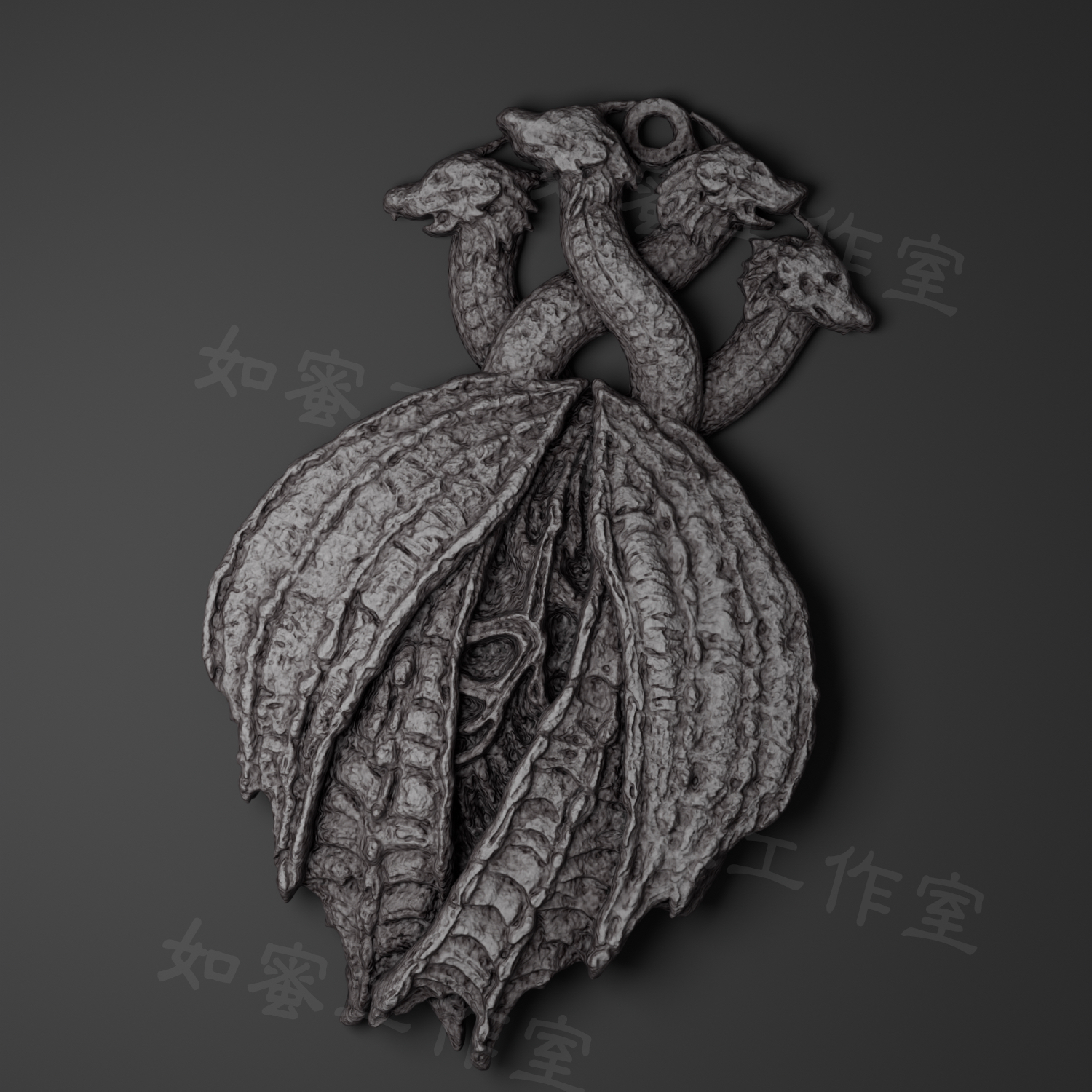 游戏老头环周边古王护符金属铜银制项链吊坠钥匙扣礼物送礼