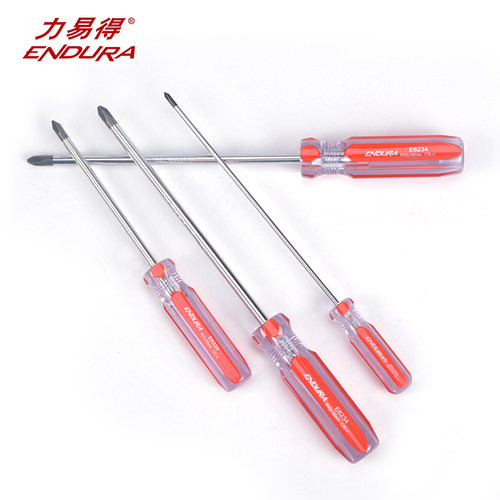 力易得十字形彩条柄螺丝批E6221/E6222/E6223/E6224/E6227/E6228