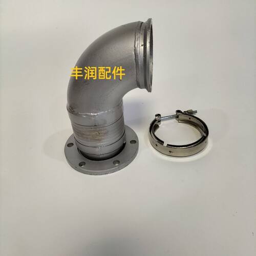 弯管装载机消音器50连接龙工临铲车工徐增压器到管软配件电喷连接