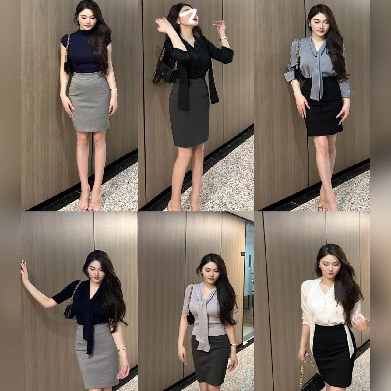 希野逸儿/纯欲御姐高腰气质辣妹包臀裙女紧身韩系显瘦半身裙女