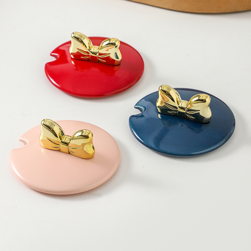 马克杯盖带缺口通用大口径防尘盖