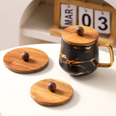 防霉相思木杯盖通用马克杯盖子