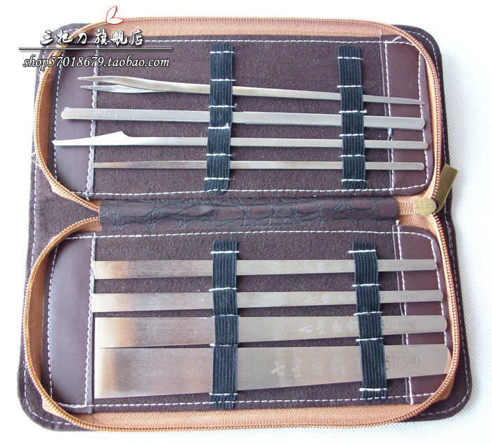 정통 양주 페디큐어 칼 XIE YIDAO 전문 기술자 마스터 나이프 페디큐어 도구 두꺼운 3MM 7성 흰색 강철