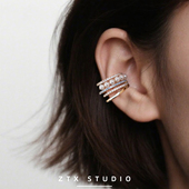 ZTX 复古高级感无耳洞耳饰绝美独特耳夹 高品质轻奢耳骨夹爆闪法式