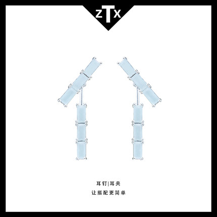 竹节设计感耳夹无耳洞女新款气质百搭高级感耳饰夹耳式耳环假耳钉