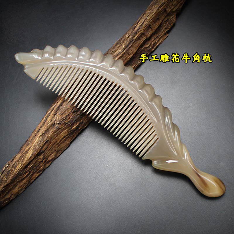 牦牛角梳包包梳便携纯天然纯手工