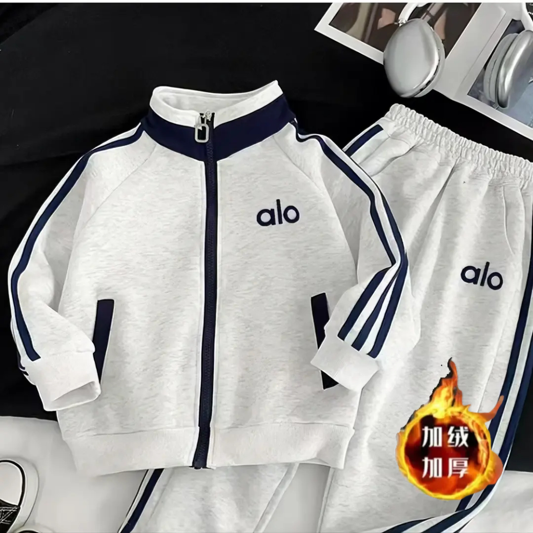 【外套+卫裤】秋冬新款中大童休闲运动套装时尚卫衣套装