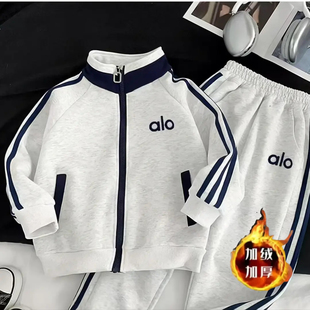 外套 时尚 卫裤 中大童休闲运动套装 卫衣套装 秋冬新款