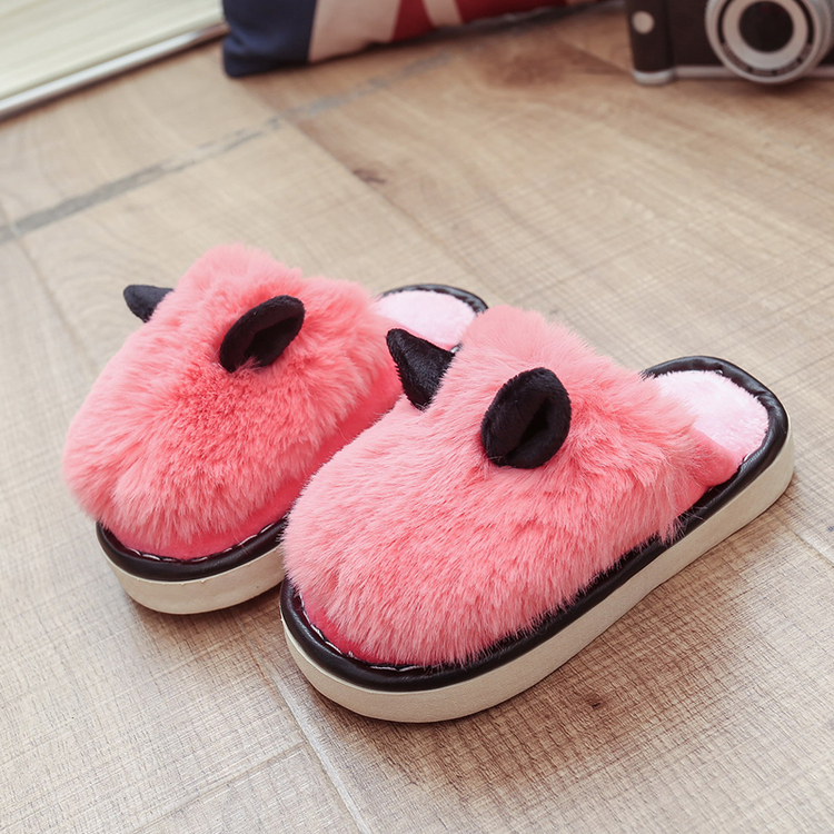 Chaussons enfants en suède - semelle caoutchouc - Ref 1010199 Image 4