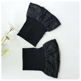 薄款带袖摆加长接袖口羽绒服袖口女款男款防风袖口松紧螺纹袖加长