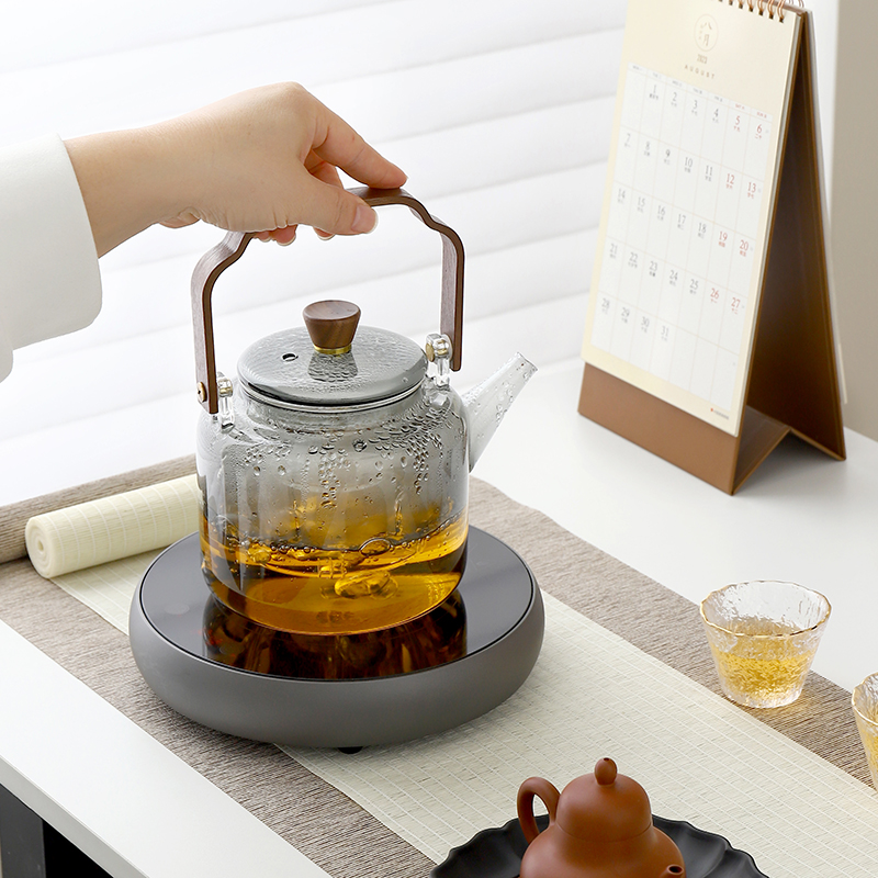 玉玊轩110v伏超薄电陶炉新款台湾美国出口煮茶器家用小型茶炉静音