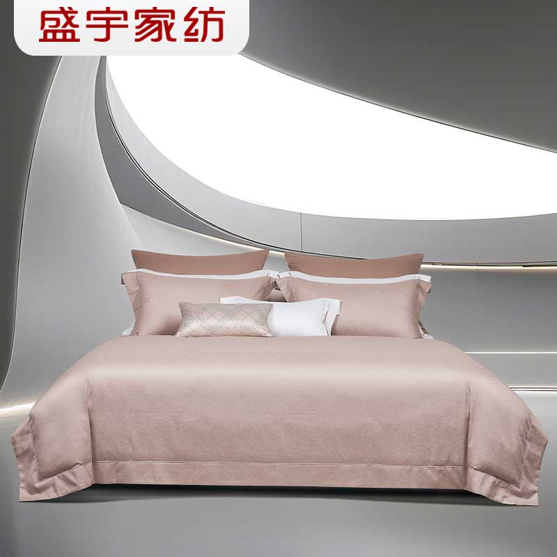 盛宇家纺 2025秋冬新品 全棉色织提花绣花四件套180*200 星河入梦