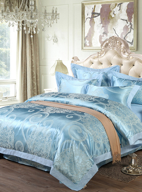 盛宇家纺 （双十一） 床上四件套欧式大提花丝滑四件套床单被套