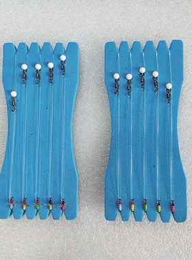 进口细条飞蝇钩毒虫毒蚂蚁路亚 白条马口溪哥假饵套装mustard R50