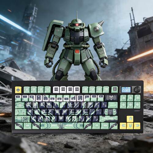 绿扎古键帽男生机械机甲风个性原厂PBT热升华客制化机械键盘键帽