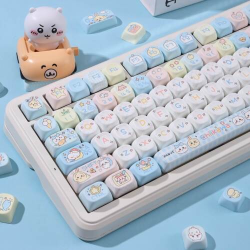 吉伊卡哇键帽MOA高度客制化小八乌萨奇吉一机械键盘帽hi75 98 108