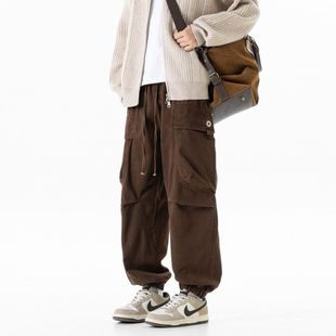 多口袋直筒潮流男装 裤 A102 工装 2025秋冬新款