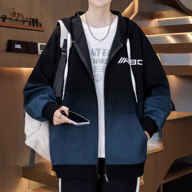 卫衣开衫男生秋秋款初中高中学生卫衣
