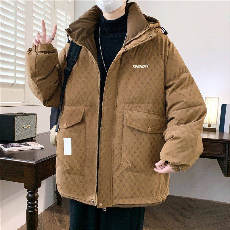 青少年棉衣外套男孩初中高中学生加厚保暖冬天棉服大童冬装棉袄子