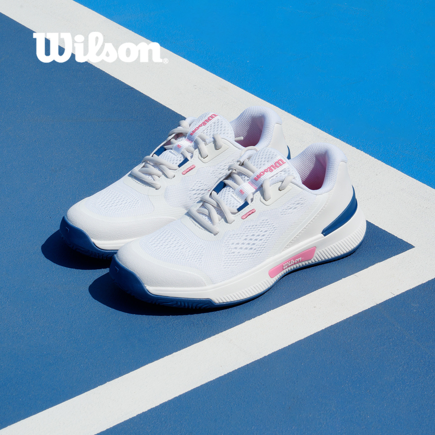 Wilson专业网球鞋女款透气运动鞋白色休闲训练运动鞋INTRIGUE PRO图片