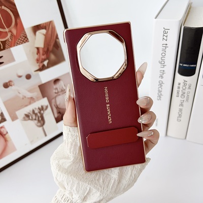 适用华为MateXT非凡大师手机壳新款三折叠屏华为matextXT超薄保护套官网同款素皮旋转支架设计防摔单后壳