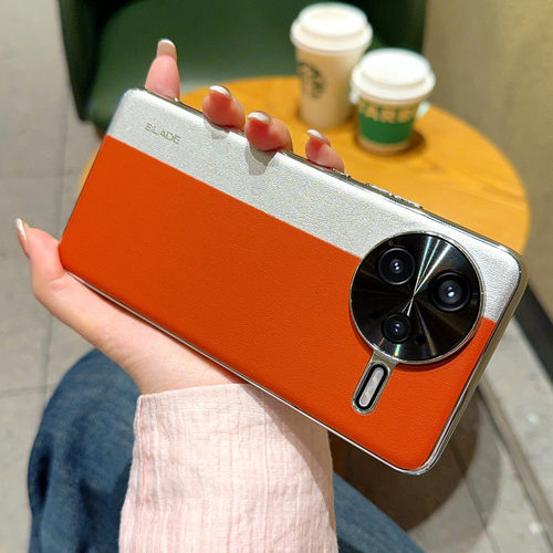 适用红米K80手机壳新款电镀拼接皮纹小米K80pro全包redmik保护套软边防摔redmi镜头防摔高档pr高档奢华潮男女