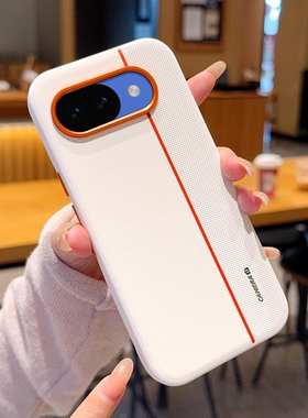 适用谷歌pixel 10A手机壳电镀拼接步步高谷歌pixel 10a新款保护套超薄i素皮高级5g商务外壳男女款潮防摔镜头