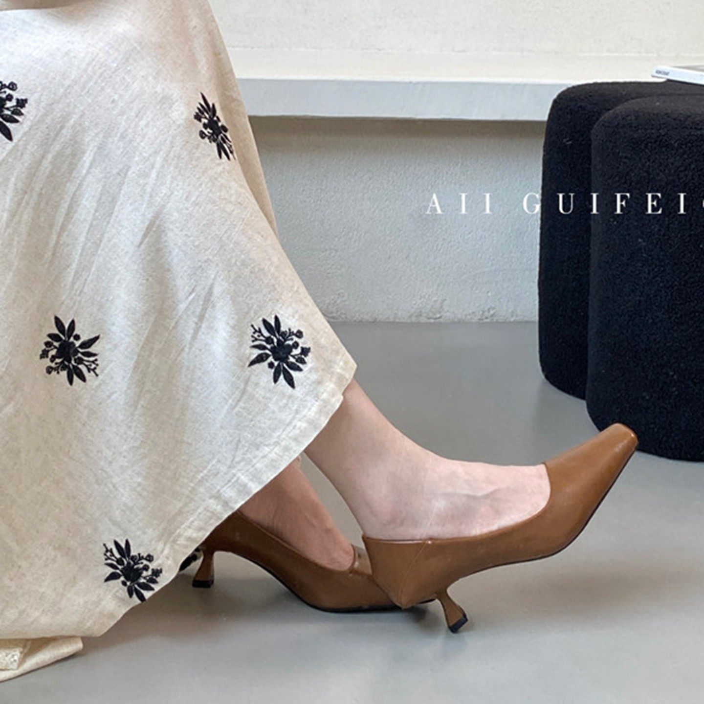 法式细跟方头浅口单鞋女2025春季新款职场工作鞋通勤鞋气质高跟鞋,女鞋,浅口单鞋,淘宝优惠券,粉丝福利购,淘宝优惠卷