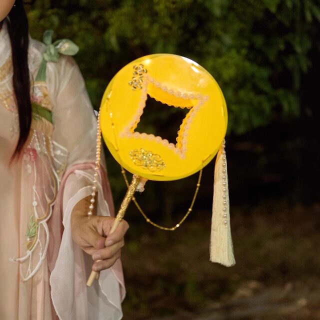 中秋节手提灯铜钱灯笼手工DIY材料包中国风宫灯花灯汉服舞蹈道具