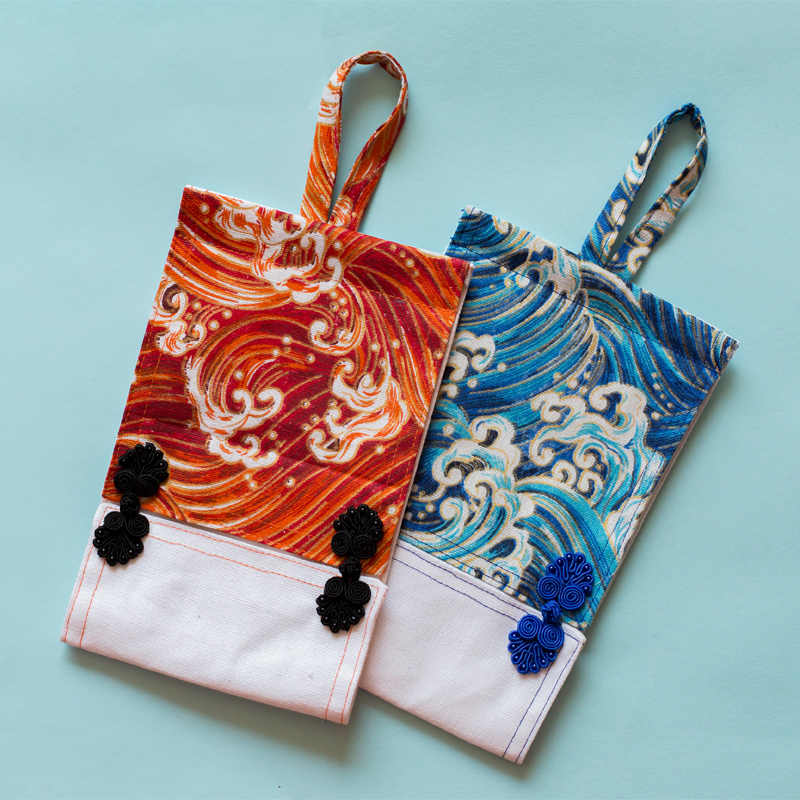 古逸坊创意中式复古卫生间厨房棉麻布艺挂式卷筒纸抽巾盒抽纸巾袋在类目 收纳整理, 家庭收纳用具, 收纳套, 纸巾套中 - 来自Buy2taobao.com提供专业的淘宝代购服务