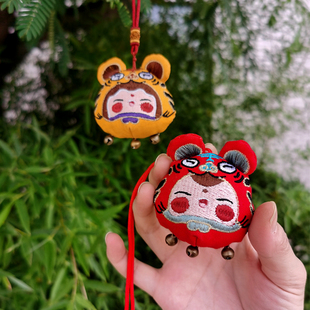 香包成品端午节艾草挂件老虎娃娃香囊孩子挂颈香包周岁生日礼物