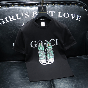 2023夏季男装新款烫钻短袖T恤男士沙发图 A267 P70图片