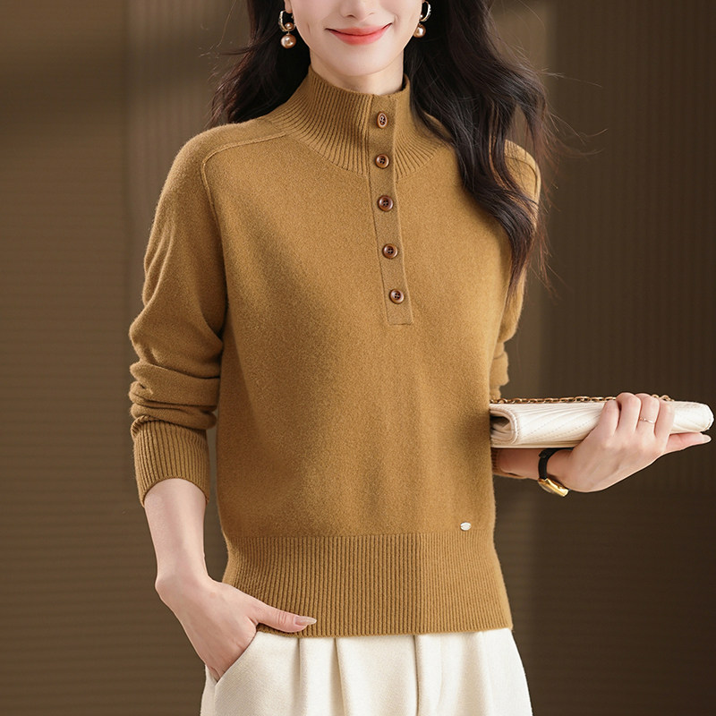 恒源祥100羊毛针织衫女秋冬软糯温柔风高级感打底衫高领显瘦毛衣,女装/女士精品,毛针织衫,淘宝优惠券,粉丝福利购,淘宝优惠卷