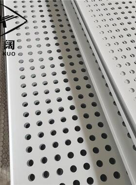 河北家厂白色属装饰圆KSP冲孔网可定制镀锌钢板防护冲孔金孔网