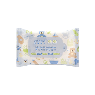 艾娜骑士 婴儿湿巾手口湿巾小包 新生儿宝宝湿巾湿纸巾10抽随身装