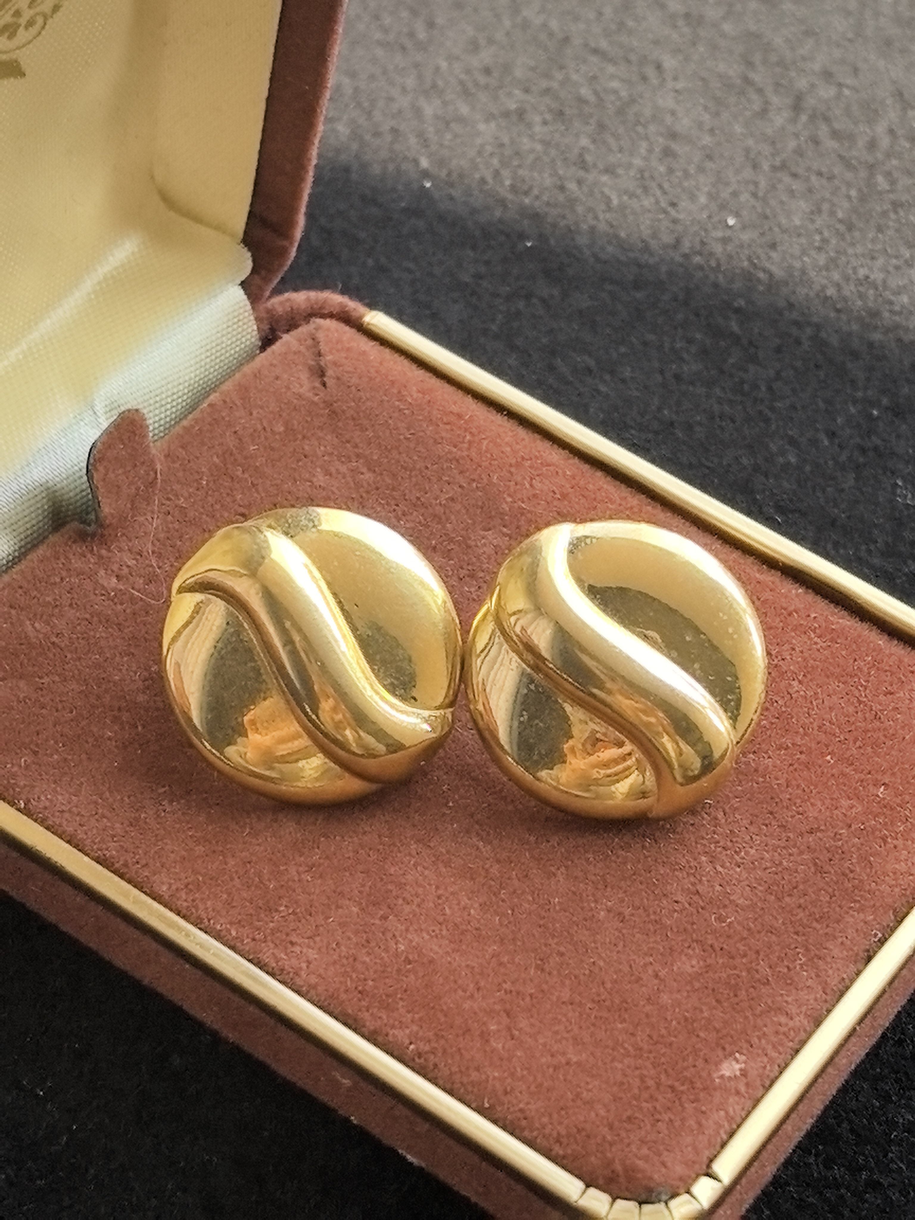 Monet素金耳夹港风复古素金耳夹中古Vintage