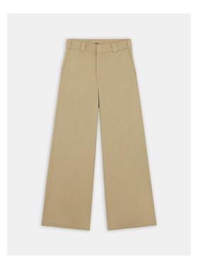 代购Dickies女士休闲裤舒适垂感阔腿卡其通勤日常长裤百搭简约