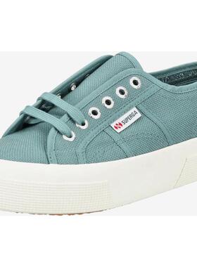 代购Superga女士帆布鞋透气轻便舒适防滑圆头系带中跟厚底