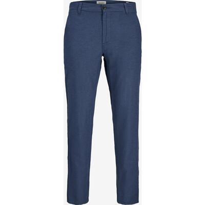 代购Jack Jones杰克琼斯男士休闲裤透气舒适修身深蓝办公休闲