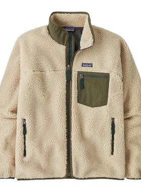 代购PATAGONIA Classic Retro-X男士抓绒衣防风Fleece Jacken长袖
