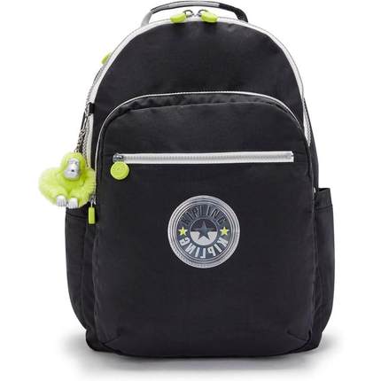 代购Kipling女士双肩包内置防震电脑隔层加垫肩带前袋拉链设计